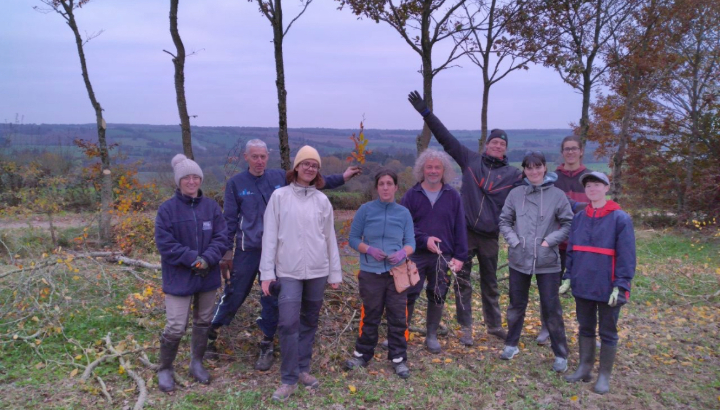 Haie bocagère : une après midi avec le groupe Jeunes 35 à la Ferme des Trognes à Tresboeuf