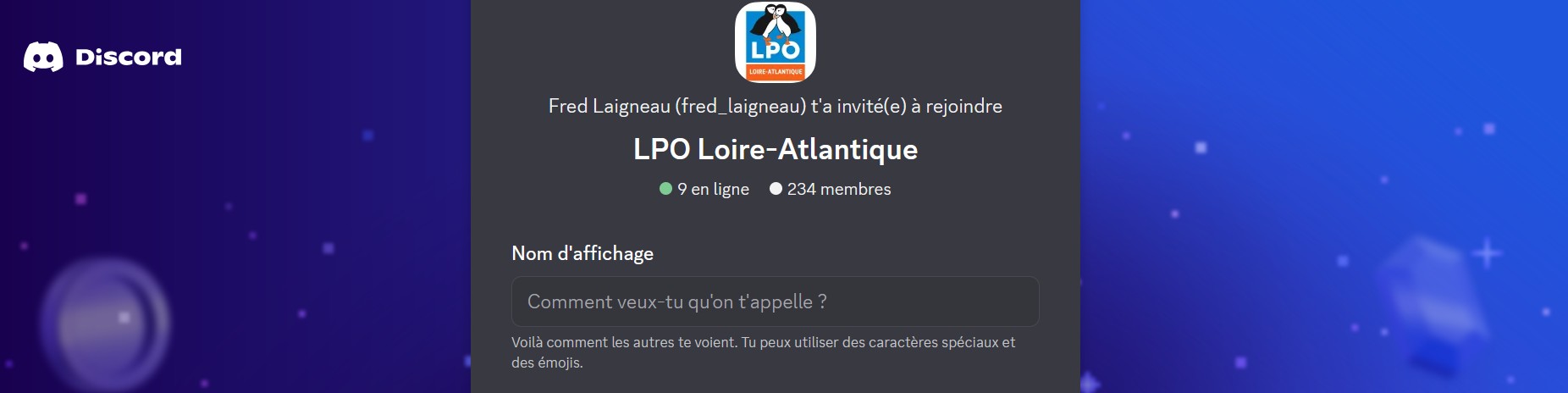Forum DISCORD LPO Loire-Atlantique