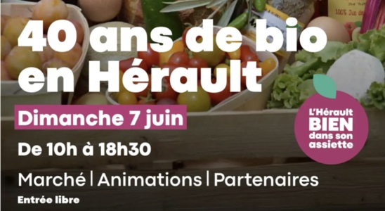 Stand pour les 40 ans de Bio en Hérault