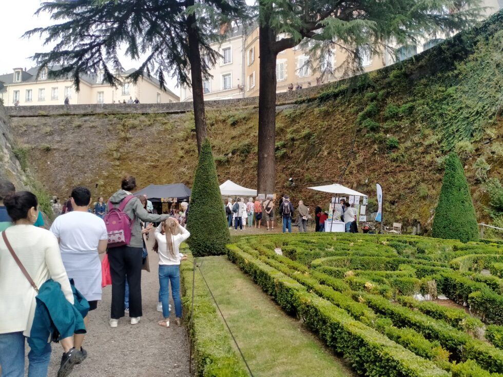 Dans les fossés du château d’Angers