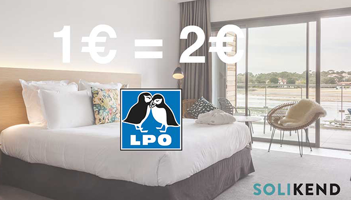 Soutenez la LPO PACA en réservant votre hôtel avec Solikend