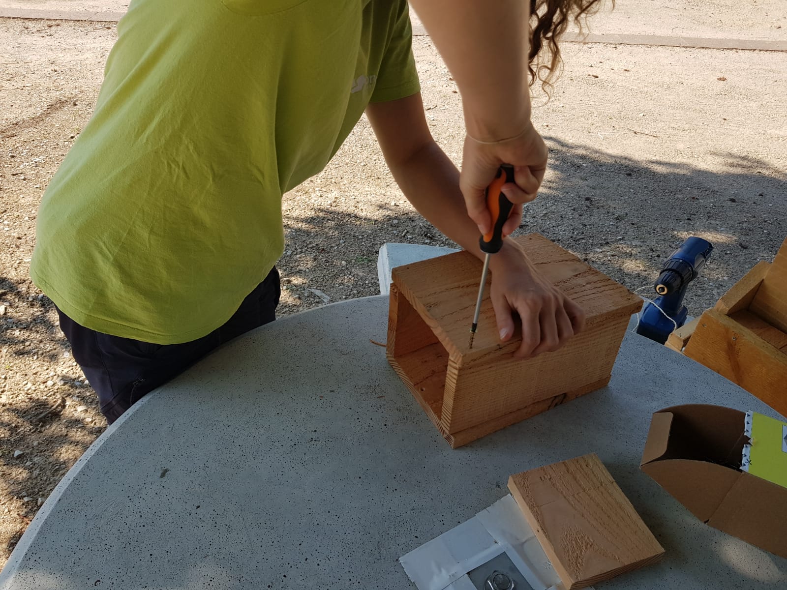 Atelier de fabrication de nichoirs