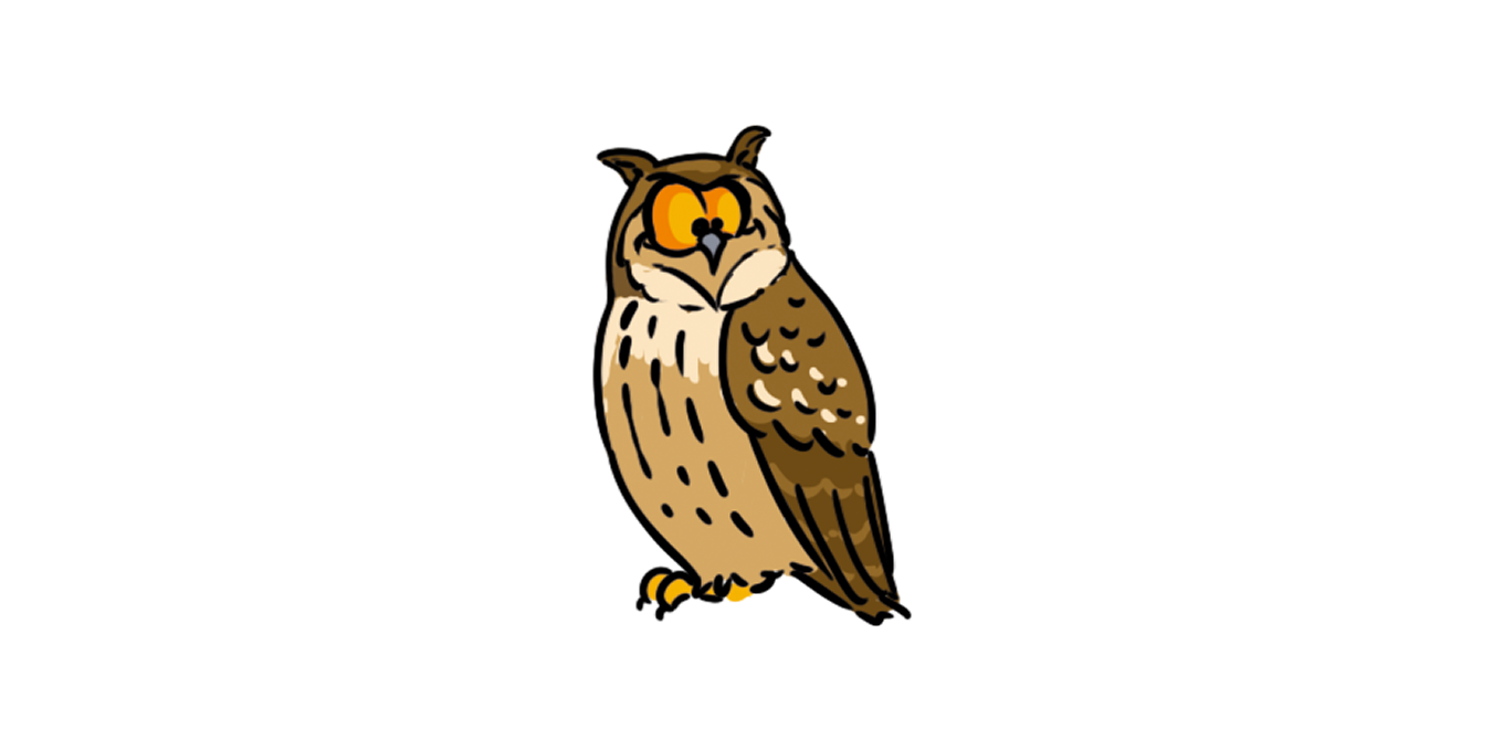illustration de hibou Grand-duc