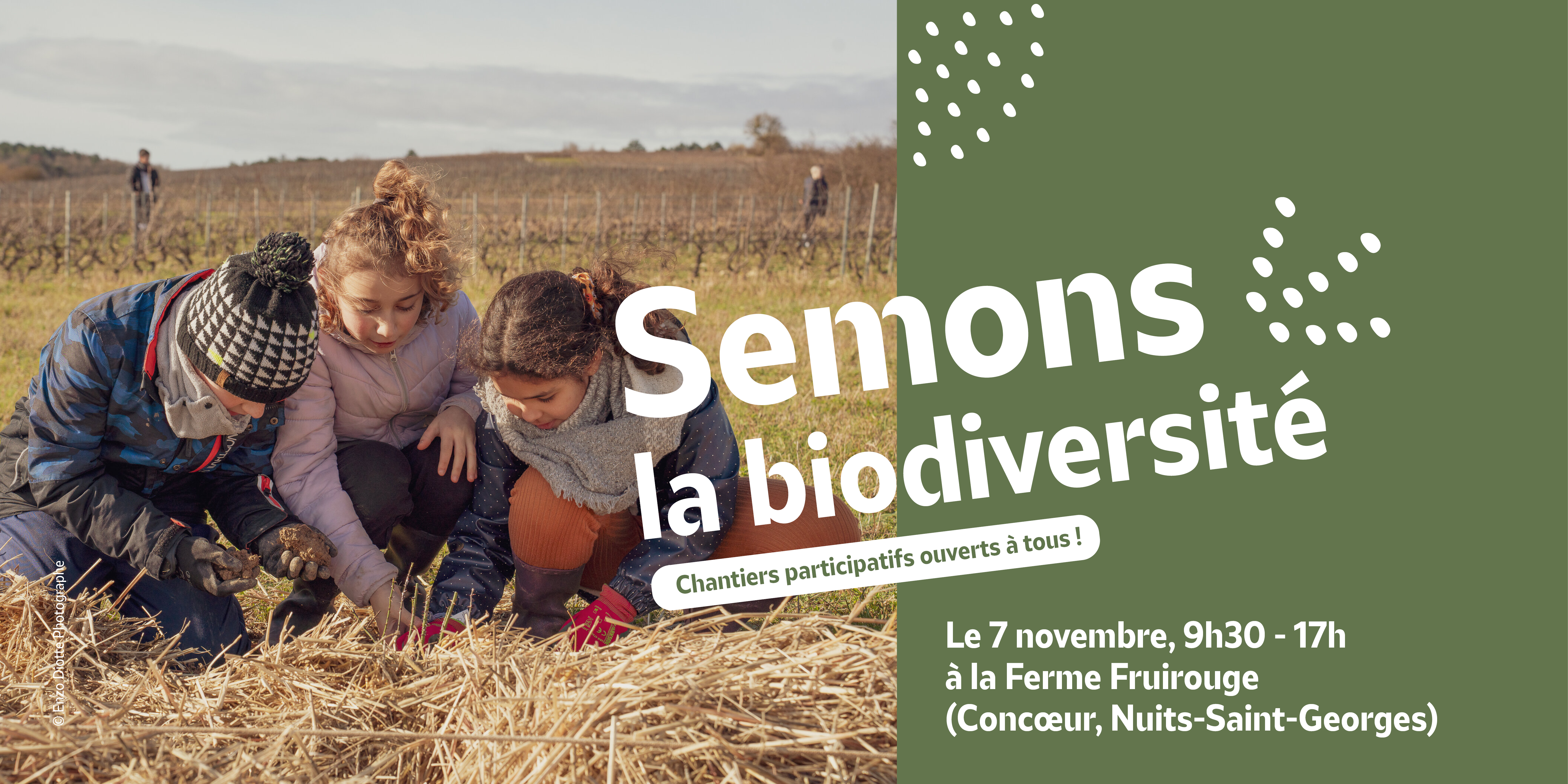 APPEL À BÉNÉVOLES - Semons la biodiversité à Nuits-Saint-Georges !