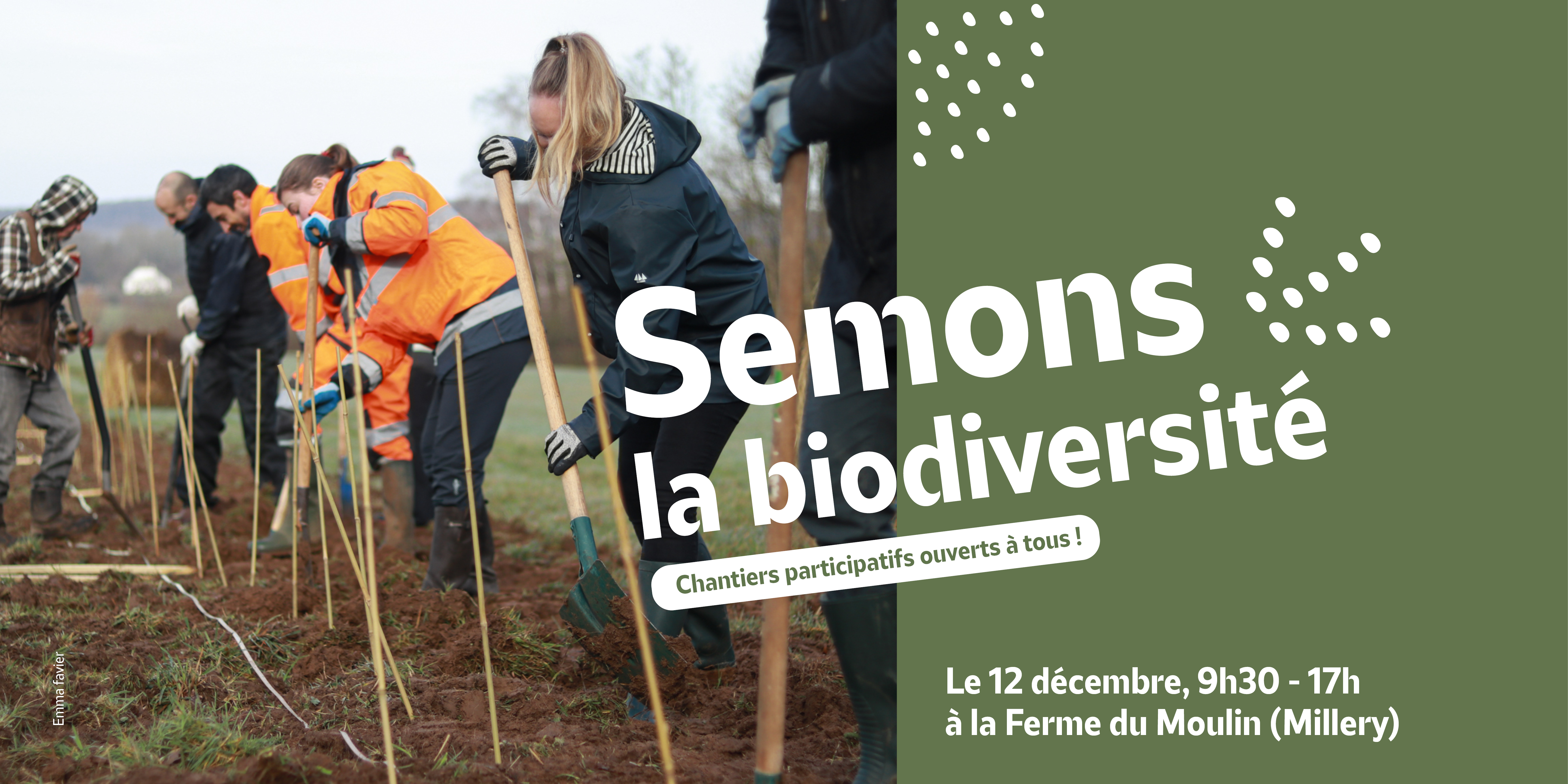 APPEL À BÉNÉVOLES - Semons la biodiversité à Millery !