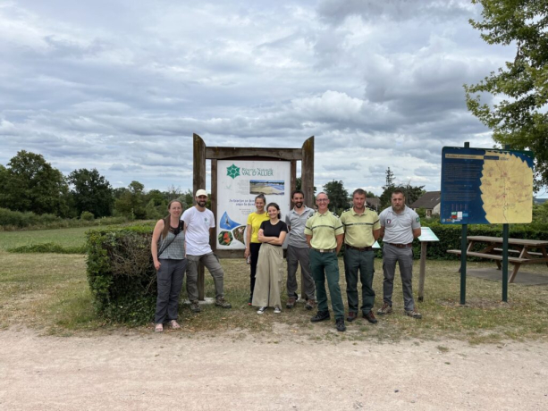 Réserve du Val d’Allier : visite de la préfète et des services de l’état de l’Allier, août 2023