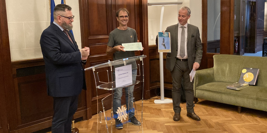 Remise du don à la LPO par la Banque de France © Frédéric Bessat