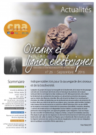 couverture du bulletin Oiseaux et lignes électriques n°26