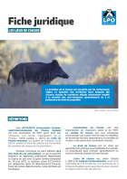 première page de la fiche juridique "Lieux de chasse"
