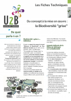 Visuel 1ère page fiche U2B "Du concept à la mise en oeuvre : la Biodiversité "grise""