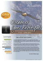 couverture du bulletin Oiseaux et lignes électriques n°22