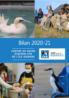 Couverture bilan 2020-2021 du Centre de soins Station LPO de l’Île Grande (27 pages)