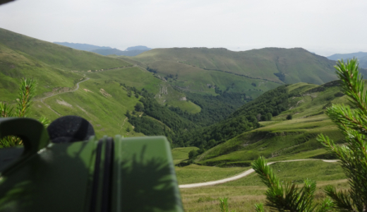 Microphone passif (Wildlife Acoustics SM4) installés sur un col des Pyrénées à l'automne 2021