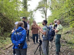 Réserve du Val d’Allier : visite de la préfète et des services de l’état de l’Allier, août 2023