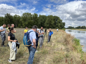 Réserve du Val d’Allier : visite de la préfète et des services de l’état de l’Allier, août 2023