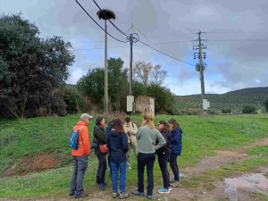 visite plateforme &agrave; cigognes LPO PACA