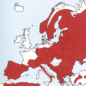 Répartition du Grand-duc en Europe