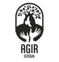 Logo AGIR Sénégal en noir et blanc