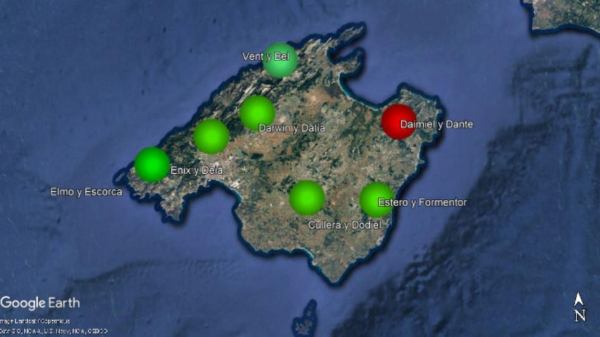 Nouveaux territoires occupés sur l'île de Majorque