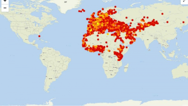 Présence mondiale du Rossignol philomèle