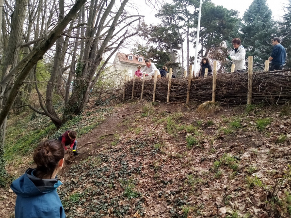 Atelier Haie sèche avec le collectif Montchat et la LPO Rhône