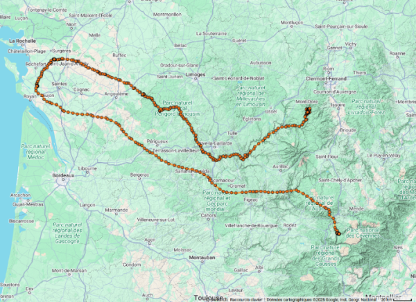 Suivi GPS du jeune Gypaète barbu : Terre