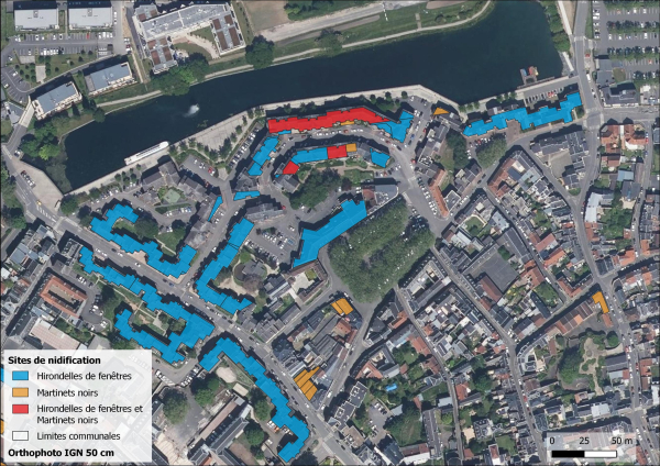 Cartographie des sites de nidification