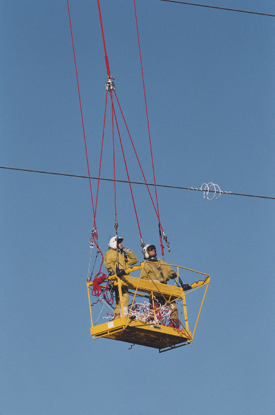 Installation héliportée de balises avifaune