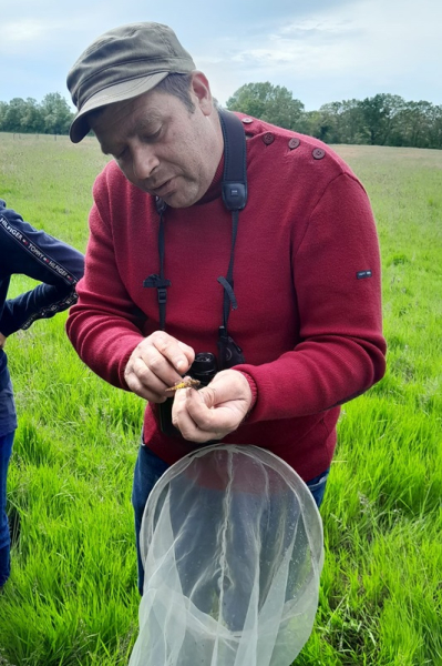James, lors d’une sortie nature à la Bergerie Saint-Yves