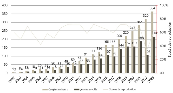 Vautours et pastoralisme : colonies de 2002 à 2023