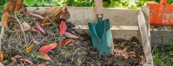 Image Composteur en bois avec des déchets de jardin et des tontes de  pelouse fraîches sur une surface pavée dans le jardin - 474075 - Images de  plantes et de jardins - botanikfoto