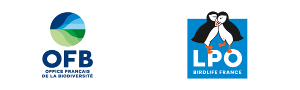 logos de l'Office Fran&ccedil;ais de la Biodiversit&eacute; et de la LPO