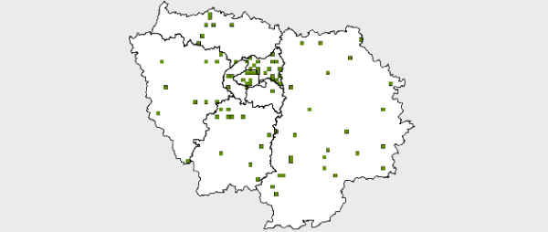 Carr&eacute;s suivis en &Icirc;le-de-France entre 2002 et 2010