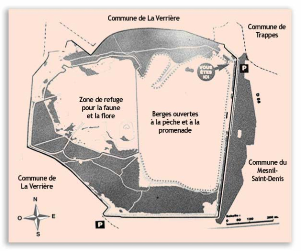 Carte : l'étang des Noës