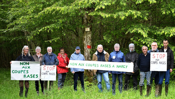 personnes mobilisées contre le projet de coupes rases