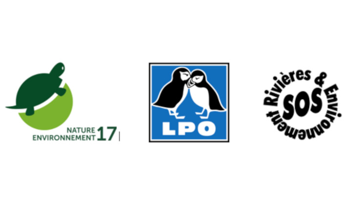 Logos : Nature environnement 17 ; LPO ; SOS rivières et environnement