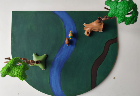 Bâche traces et indices de castor